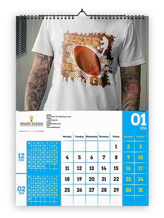 Calendari da parete  Stile3