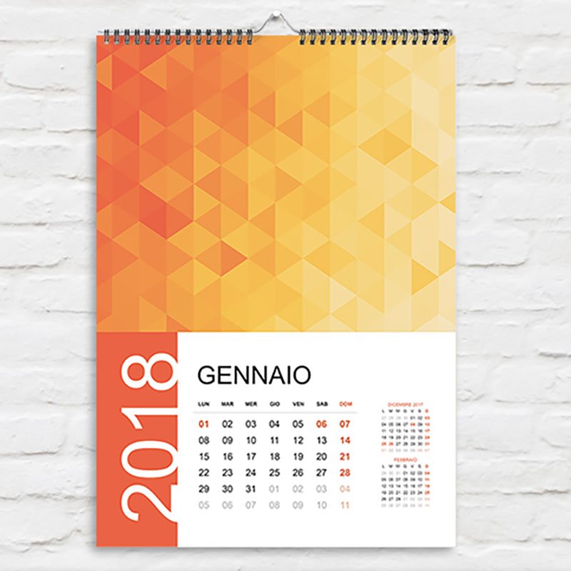 Calendario da parete personalizzabile