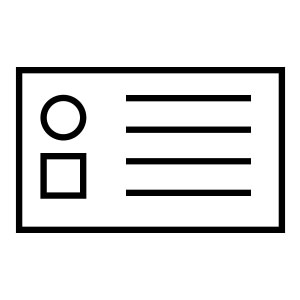 Biglietti da visita  9x5,5 cm